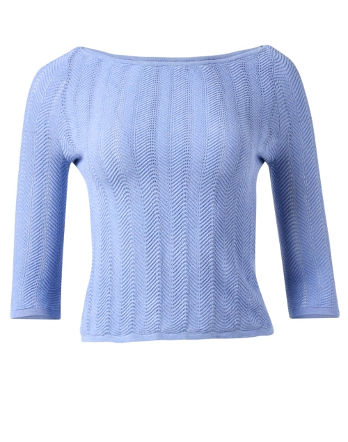 Jackie Blue Pointelle Sweater