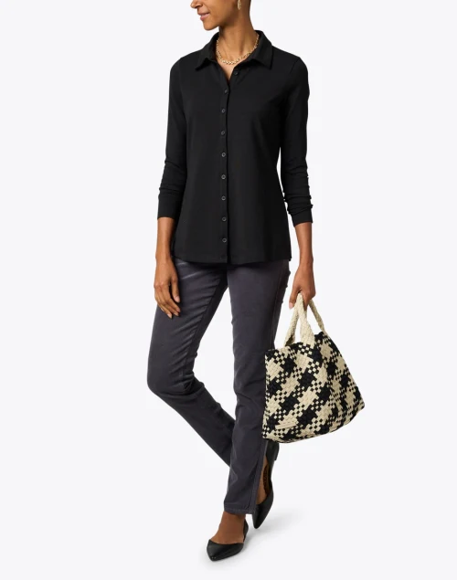 Black Pima Cotton Shirt