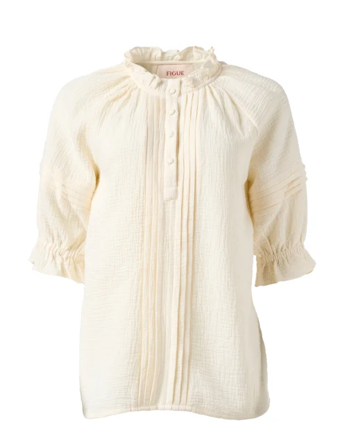 Billie Ivory Cotton Top