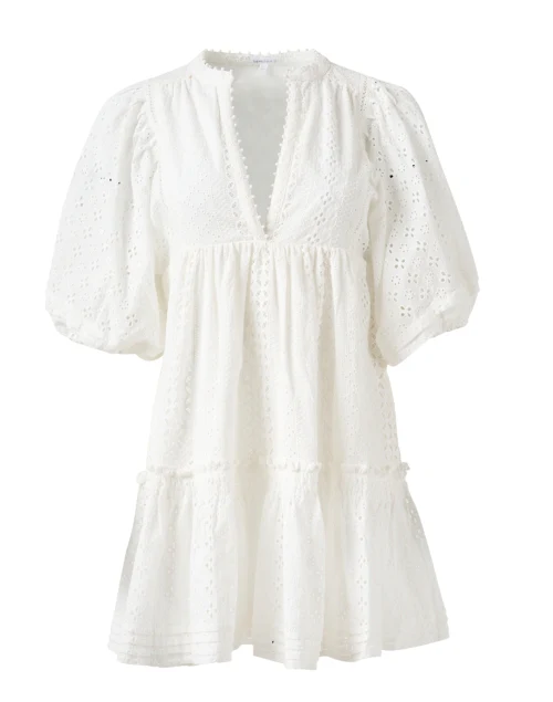 Aria White Eyelet Dress