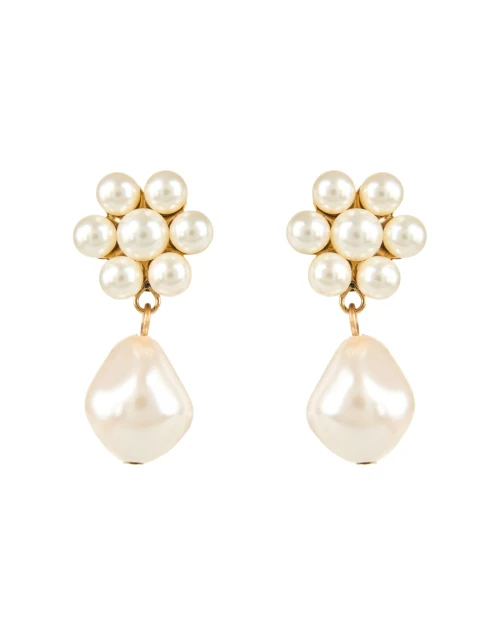 Josie Pearl Flower Drop Earrings