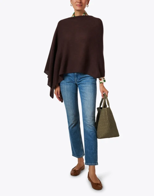 Brown Cashmere Ruana