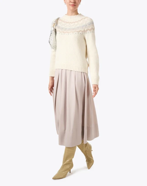 Beige Wool Alpaca Sweater