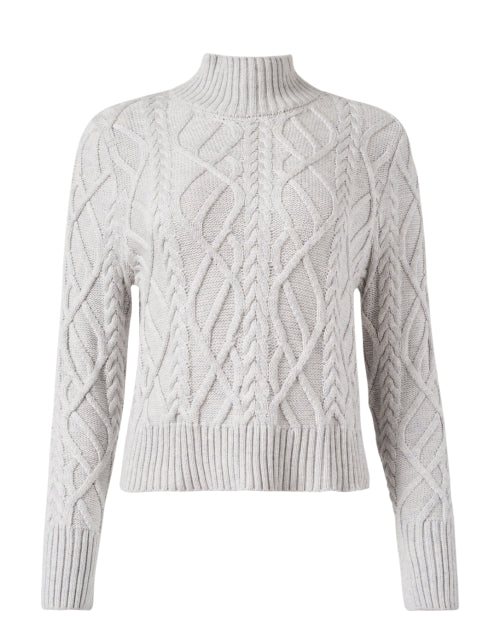 Grey Cable Knit Sweater