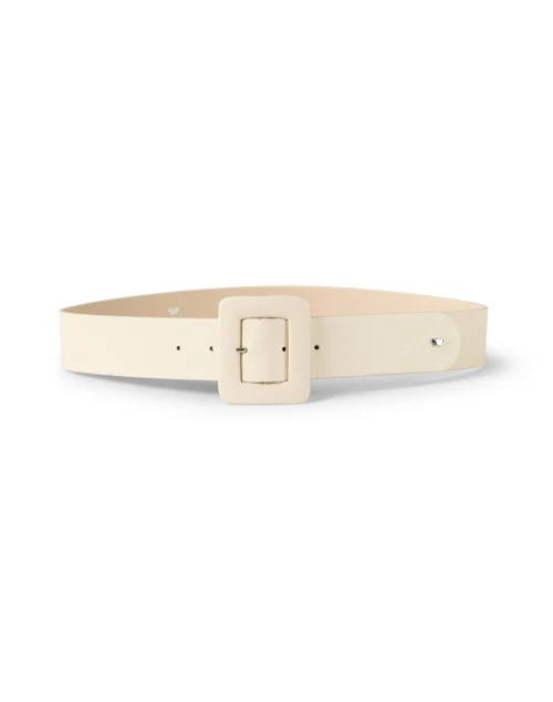Brio Ivory Leather Belt