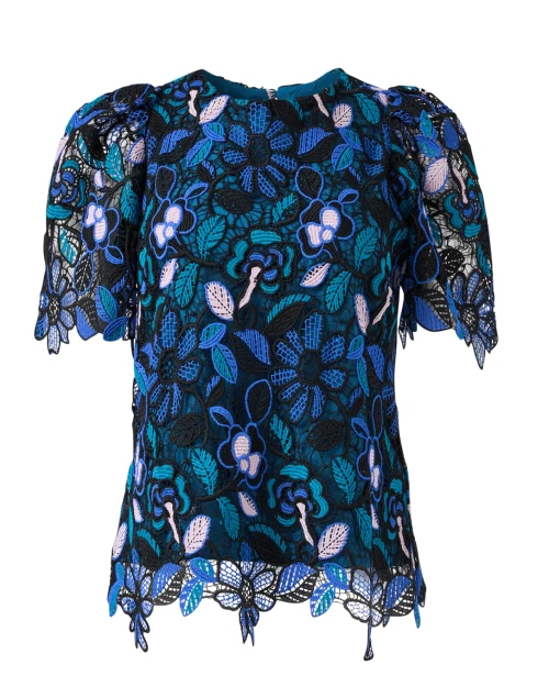 Marty Blue Multi Floral Print Top