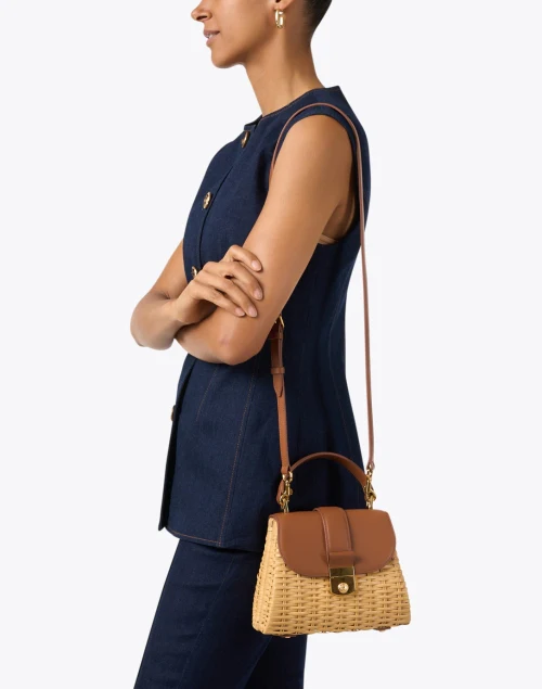 Small Tan Wicker Bag