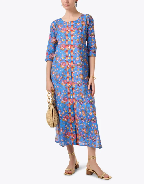 Blair Multi Floral Print Cotton Dress