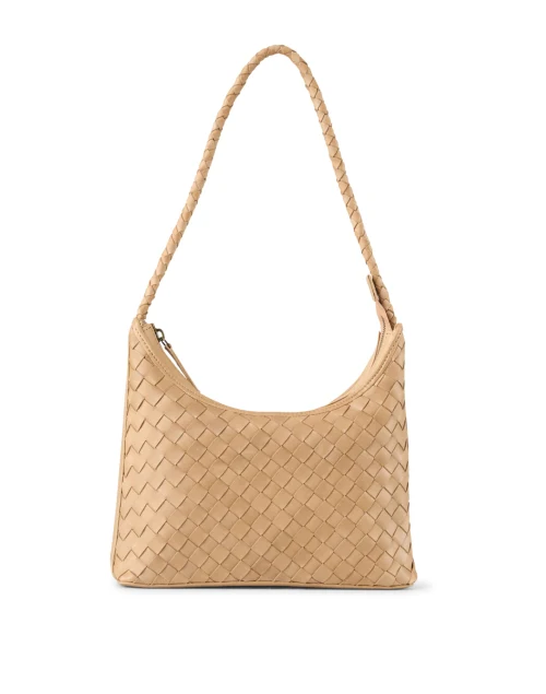 Marni Tan Woven Leather Shoulder Bag