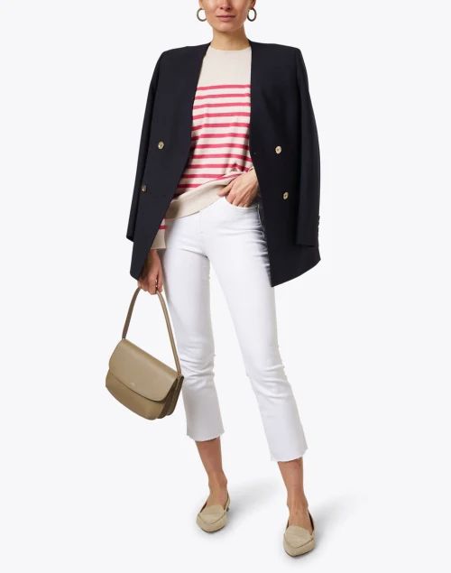 Carly White Kick Flare Jean