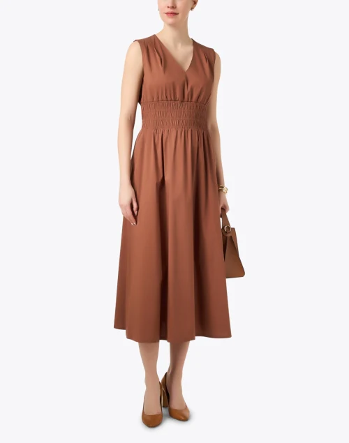 Brown Cotton Dress