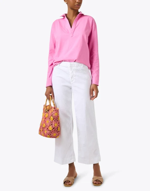 Patrick Pink Lemonade Popover Henley Top
