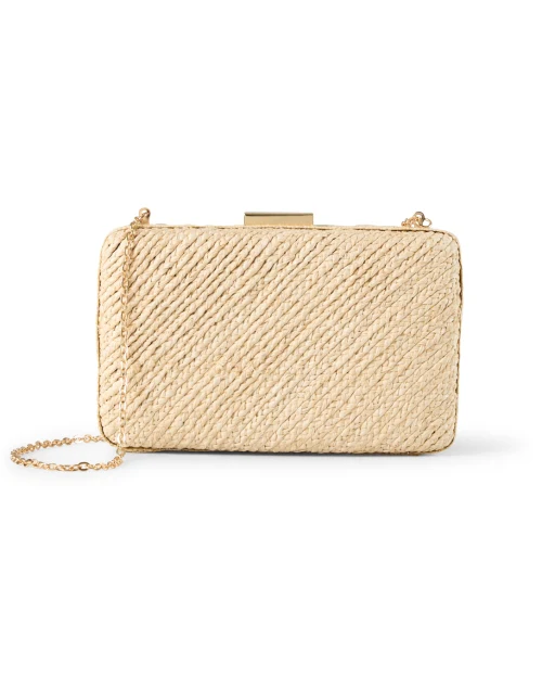 Carmen Beige Raffia Clutch