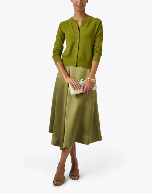 Green Draped Skirt