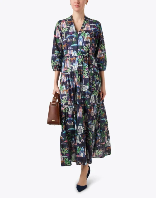 Flora Multi Print Cotton Dress