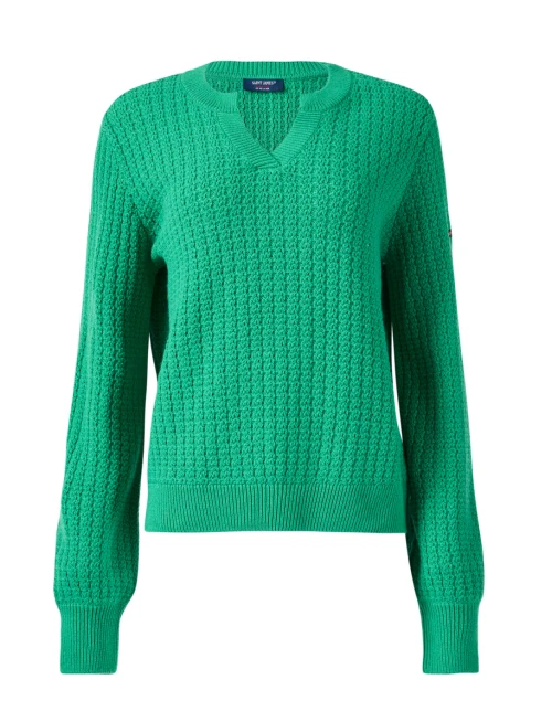 Fairlie Green Wool Cotton Sweater