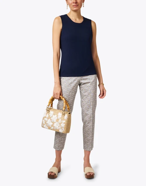 Navy Knit Top