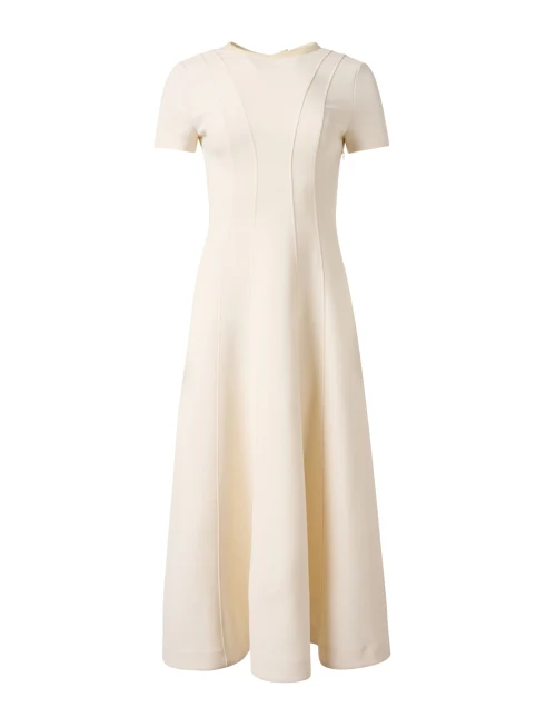 Ivory Fit and Flare Dress