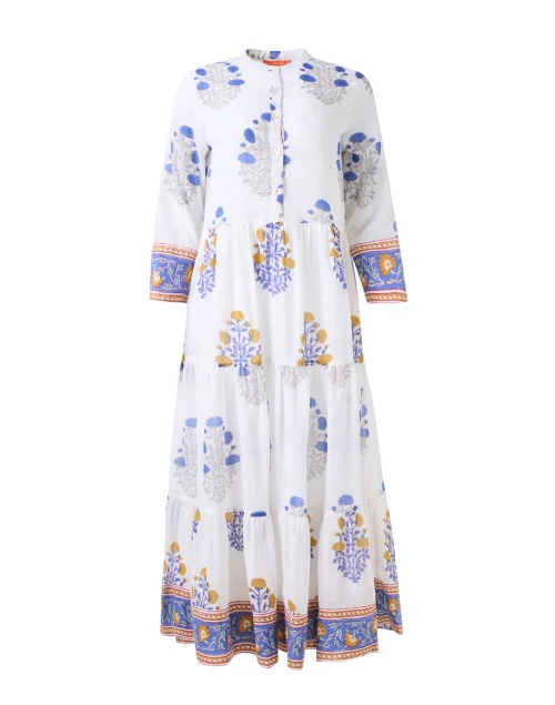 Napa White Print Cotton Dress