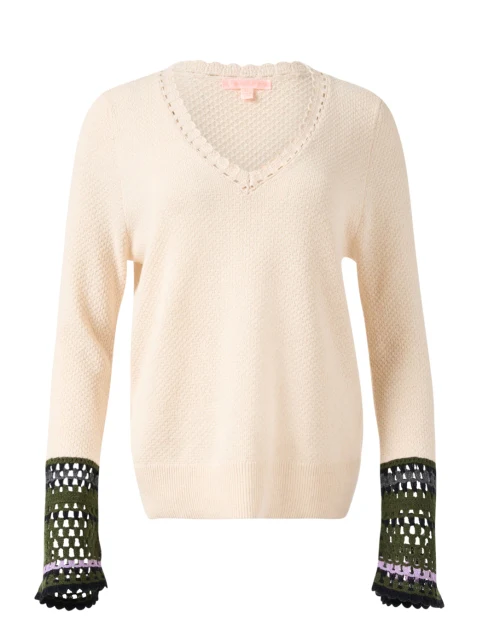 Cuff Links Cream Sweater