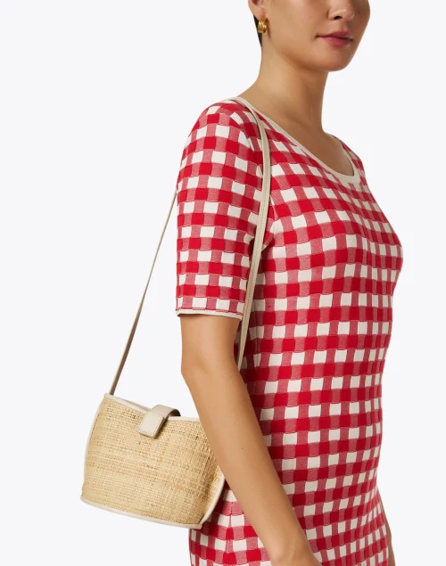 Paola Woven Raffia Crossbody Bag