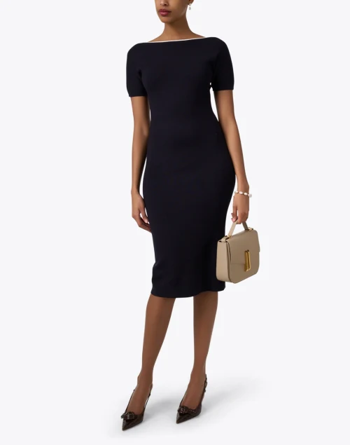 Luglio Navy Knit Dress