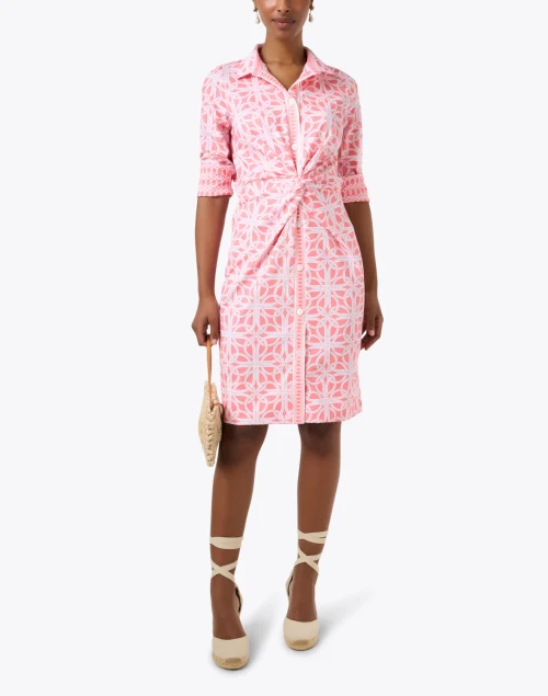 Melon Print Twist Dress