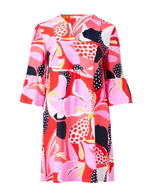 Kerry Red Multi Print Dress