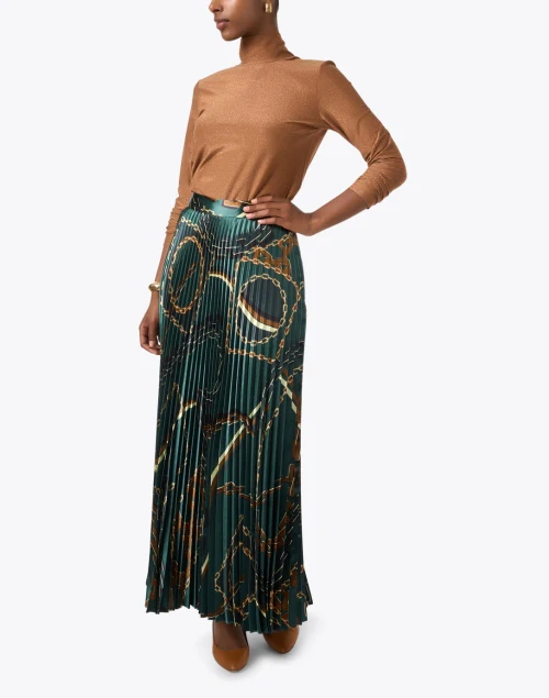 Brown Lurex Top