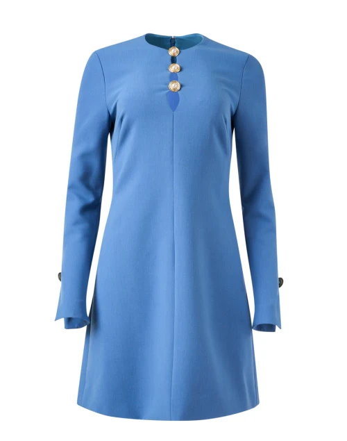 Blue Button Twill Dress
