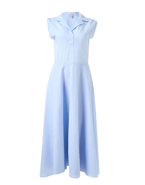 Violine Blue Seersucker Dress