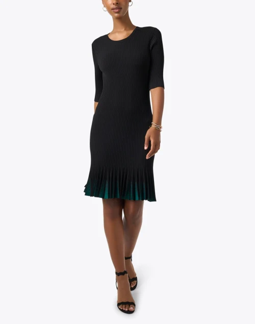 Black Ruffle Hem Dress