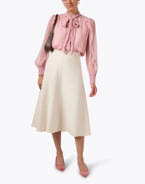 Pink Polka Dot Blouse