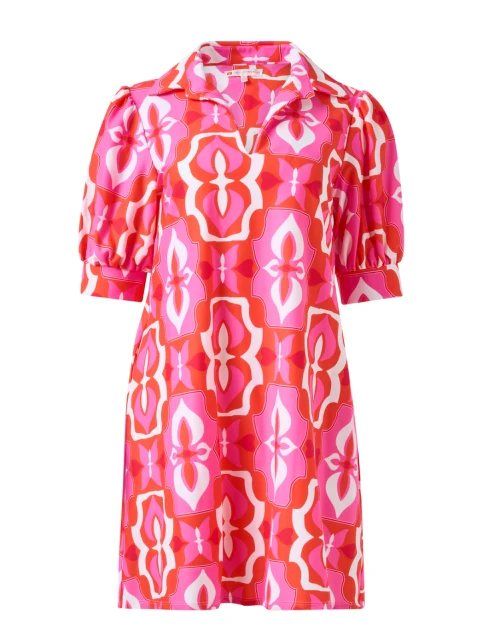 Emerson Pink and White Print Dress