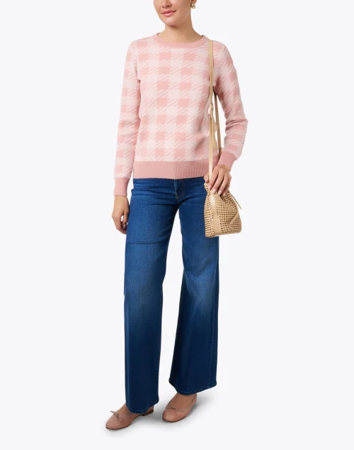 Milne Pink Gingham Sweater