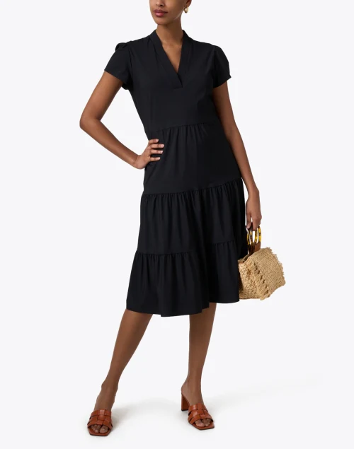 Libby Black Tiered Dress
