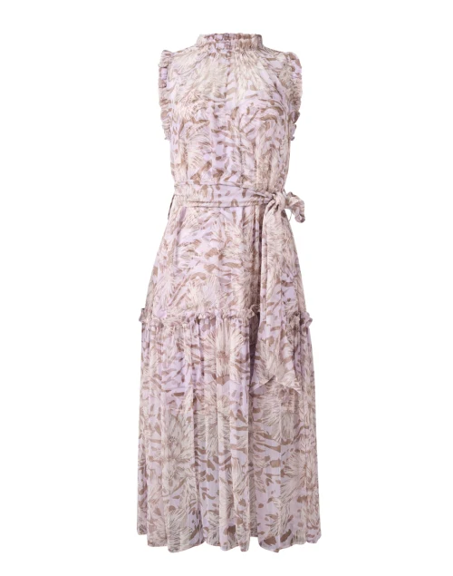 Gemma Lilac Print Silk Dress