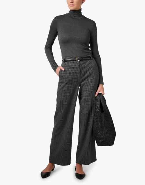 Multif Grey Turtleneck Top