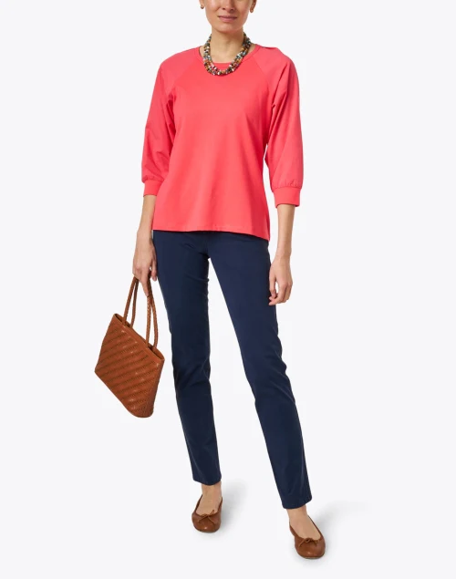 Navy Stretch Cotton Twill Jean