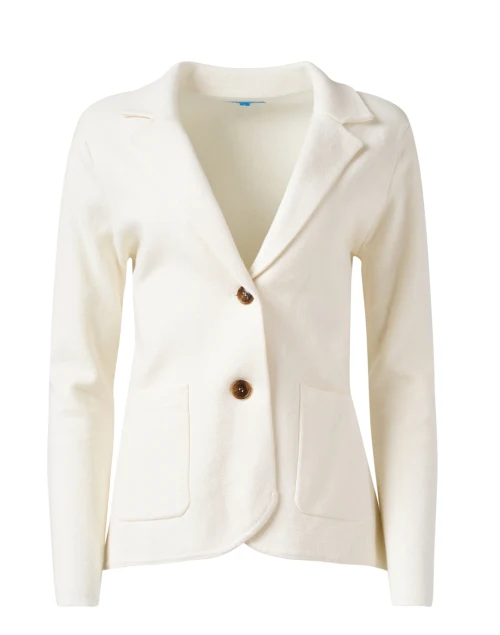 Milly White Knit Blazer