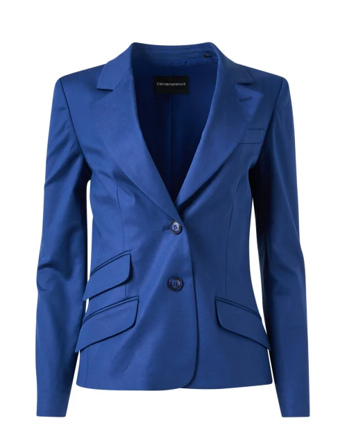 Blue Cotton Blazer