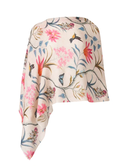 Multi Floral Embellished Scarf