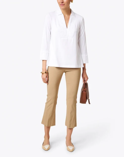 Leo Signature Camel Pull On Pant