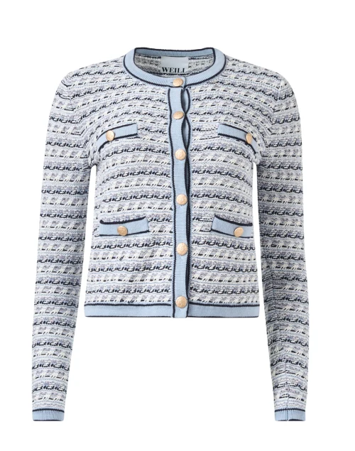 Black and Blue Tweed Jacket