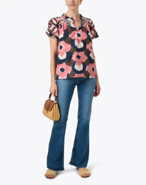 Rosie Multi Ikat Cotton Top