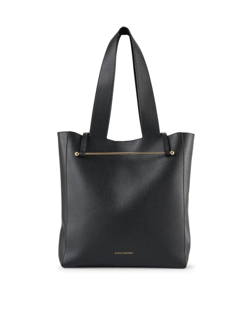 Melody Black Leather Tote