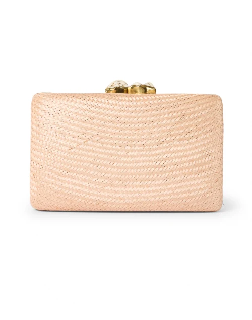 Jen Blush Pink Straw Clutch
