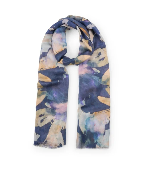 Moonlit Multi Print Silk Cashmere Scarf