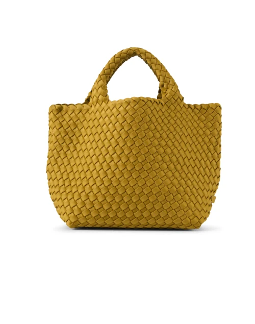 St. Barths Small Chartreuse Woven Handbag