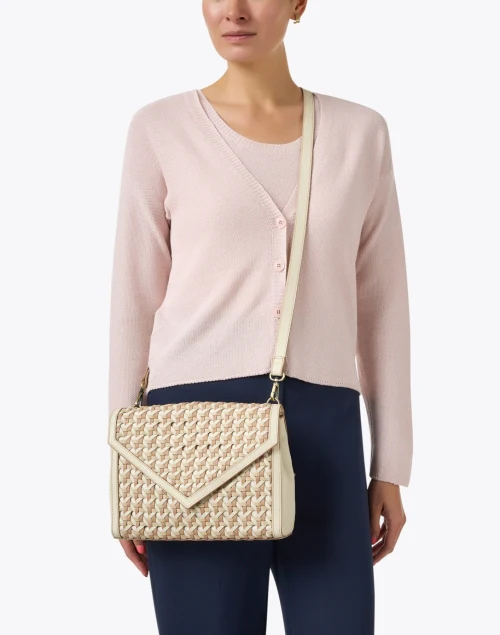 Jamie Woven Leather Envelope Clutch